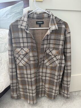 Express plaid button down